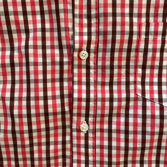 Frank & Eileen Small Check Barry Button Front - Picture 4 of 12